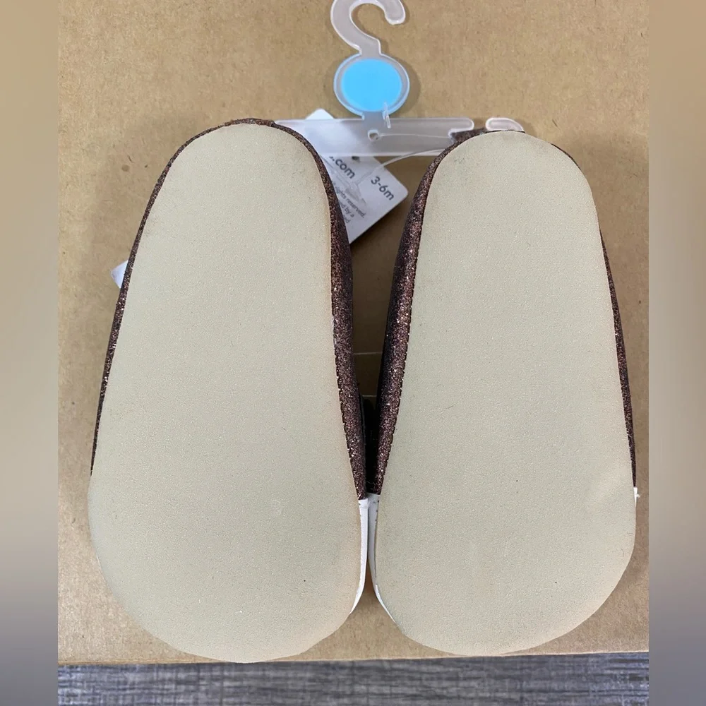 Infants' Carters 3-6mo Brown Cat Shoes NWT